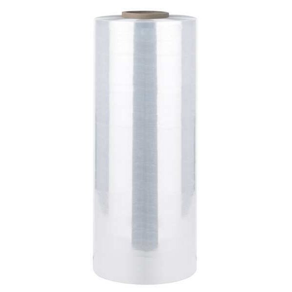 Stretch Wrap, 15-11/16" W x 1476 ft. L, 65 ga, HWIV Style, Clear, Light Duty
