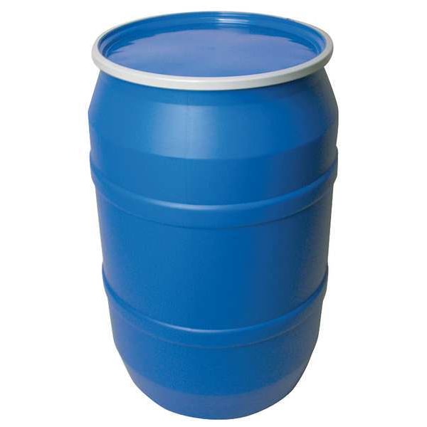 Open Head Transport Drum, Polyethylene, 55 gal, Unlined, Blue