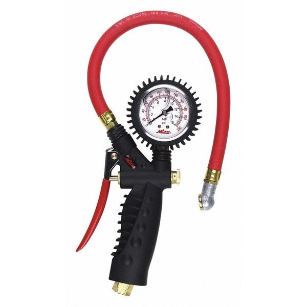 Inflator Gauge, Analog, Ball Foot Chuck