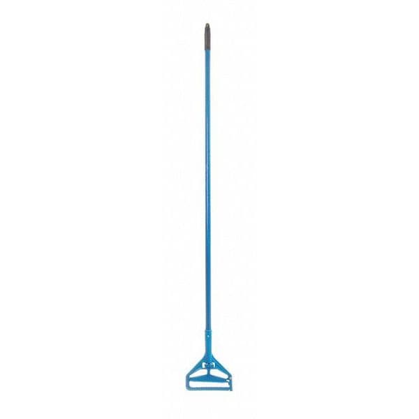 60" Mop Handle, Fbrgl, Blu, Plstc Hndl, 60", Package Quantity 12, Fiberglass