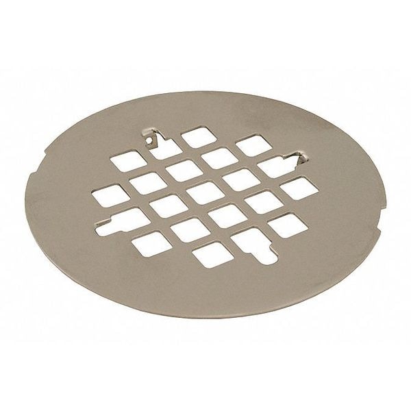 Snap-In Shower Strainer, BN, 4-1/4"
