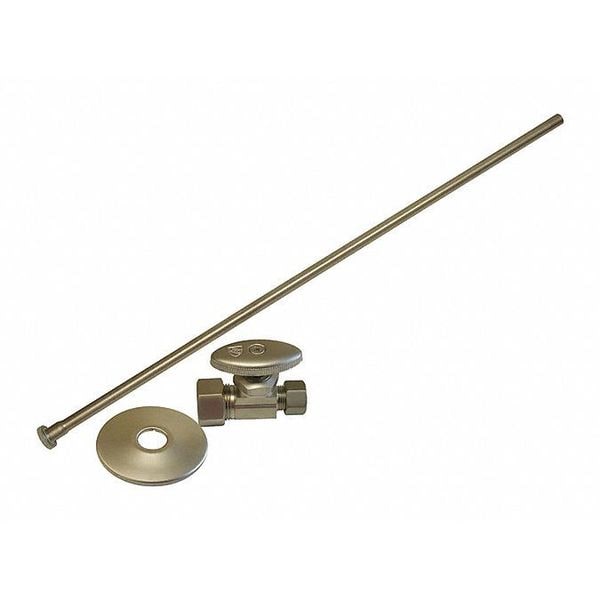 Closet Supply Kit, Angled, BN, 3/8x5/8"