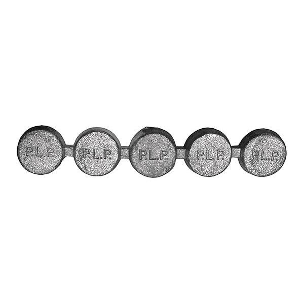 Lead Ingot, 25 lb, Handle Four 5 lb. Plugs