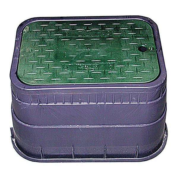 Box, Green Lid, for Water Meter Box, 12"