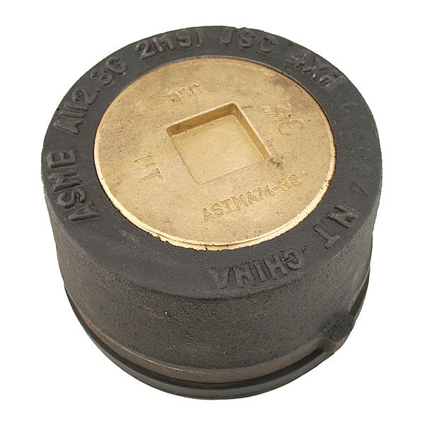 Cast Iron, Plug: Countersunk, Cleanout with Gasket