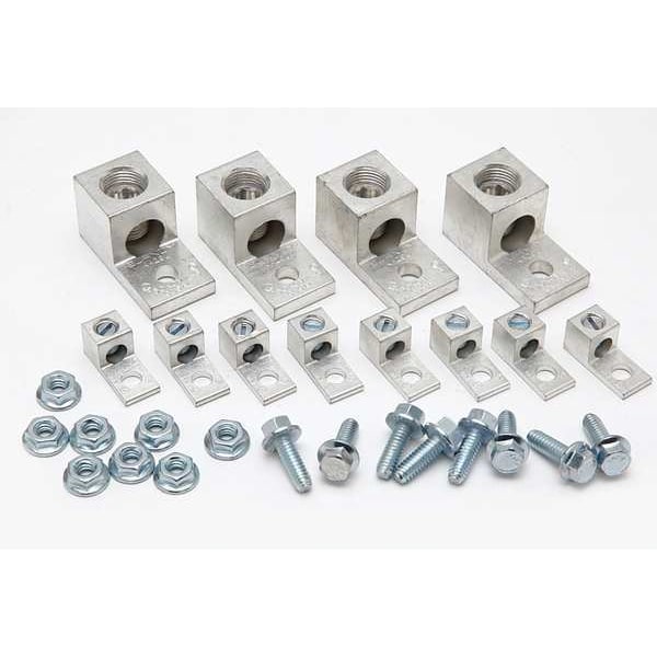 Mechanical Lug, 250 kcmil Max, 1 Conductor, 1/4 in Stud, Aluminum