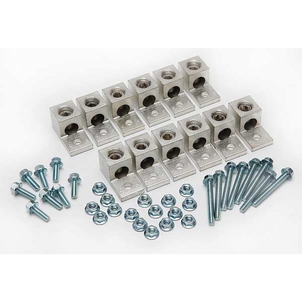 Mechanical Lug, 250 kcmil Max, 1 Conductor, 5/16 in Stud, Aluminum