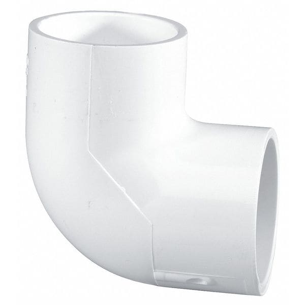 PVC Elbow, 90 Degrees, Socket x Socket, 4 in Pipe Size
