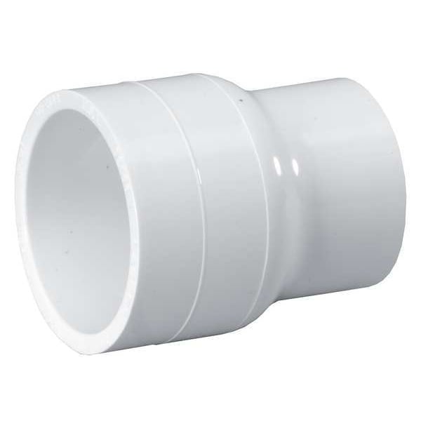 PVC Reducing Coupling, Socket x Socket, 3 in x 2 in Pipe Size