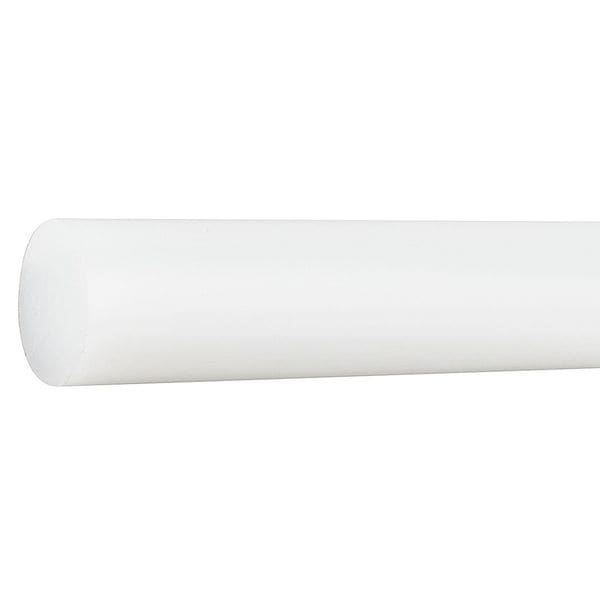 Off White High Density Polyethylene (HDPE) Rod Stock 4 ft. L, 1-1/2" Dia.