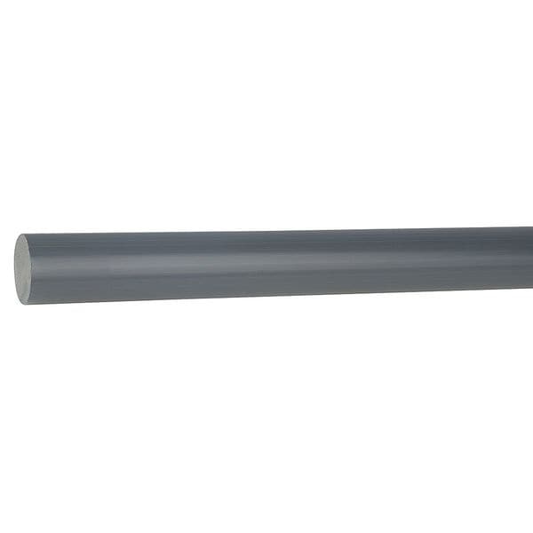 Gray PVC Rod Stock 4 ft. L, 1-1/2" Dia.