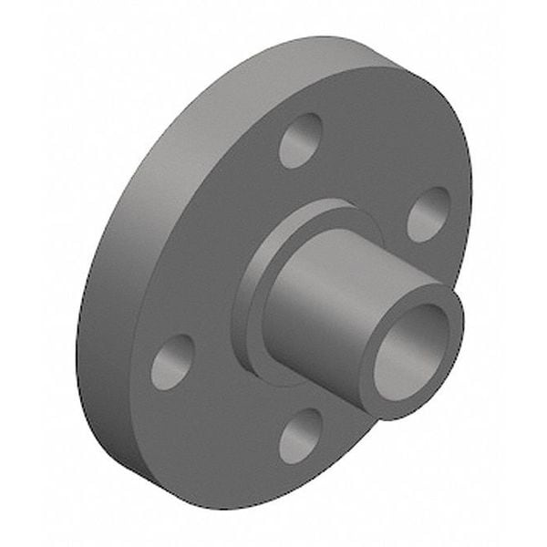 PVC Flange, Spigot, 1/2 in Pipe Size