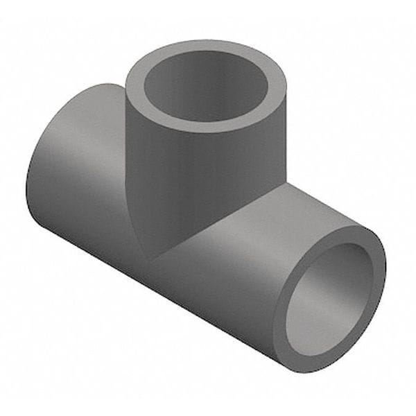 PVC Tee, Socket x Socket x Socket, 8 in Pipe Size