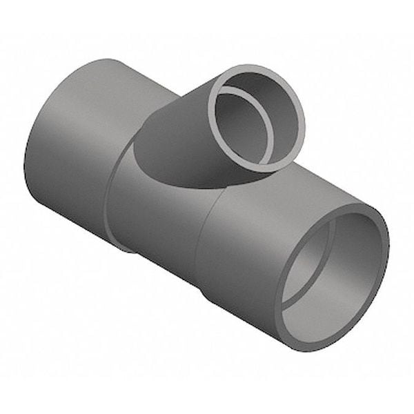 PVC Reducing Wye, Socket x Socket x Socket, 3 in x 3 in x 1 1/2 in Pipe Size