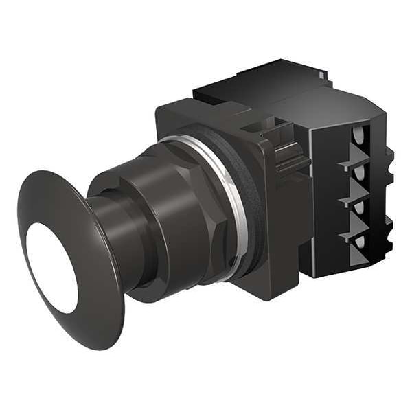 Push Button Operator, 30 mm, 1NO/1NC, White