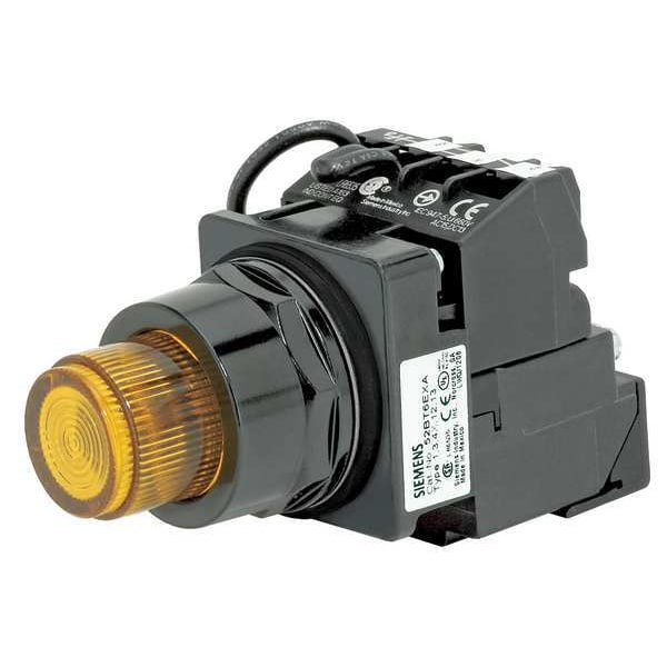 Illuminated Push Button, 30 mm, 1NO, Amber