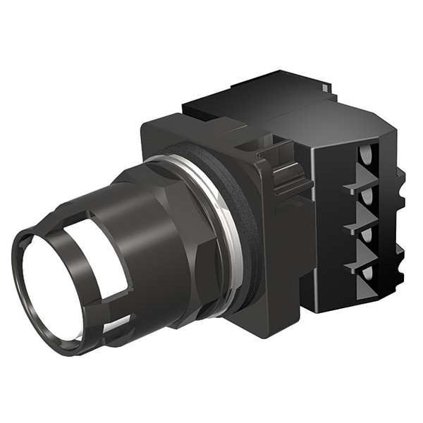 Illuminated Push Button, 30 mm, 1NC, White