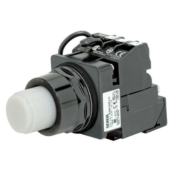 Illuminated Push Button, 30 mm, 1NO, White