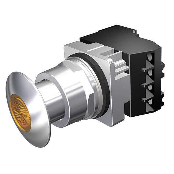 Push Button Operator, 30 mm, 1NO/1NC, Amber