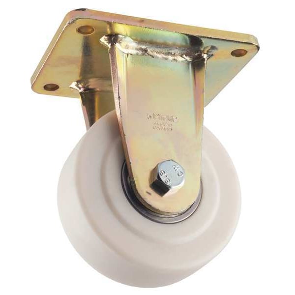 Rgd Plate Caster, Nylon, 5-7/8 in., 5500 lb