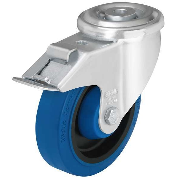 Kingpin Swivel Caster, Rubber, 3-1/8 in., 300 lb.