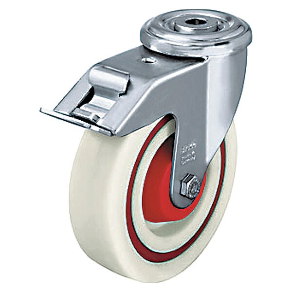 Kingpin Swivl Cstr, Nyln, 5 in., 330 lb, Znc