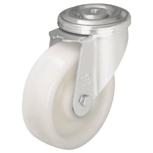 Kingpin Swivl Cstr, Nyln, 5 in., 770 lb, Wht