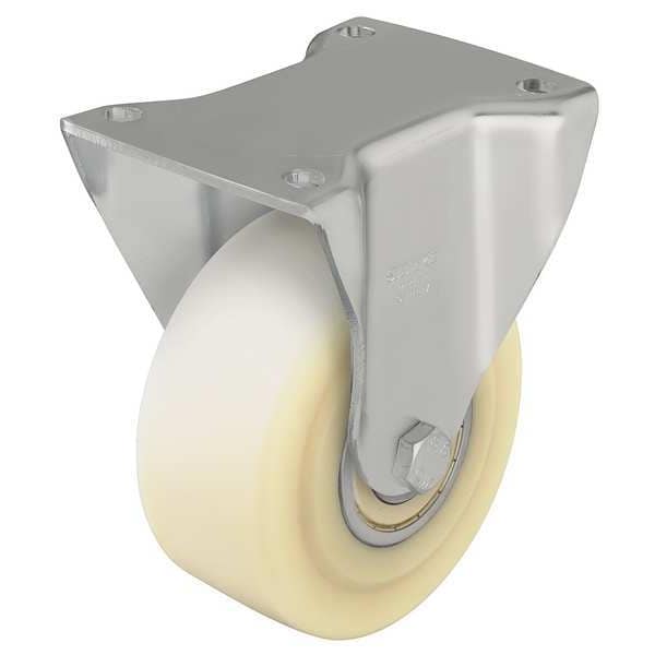 Rgd Plate Caster, Nylon, 3-1/8 in., 1540 lb