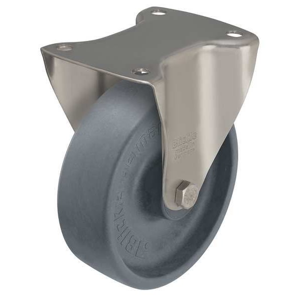 Rgd Plat Cstr, Glss Nyln, 4 in., 330 lb, Gry