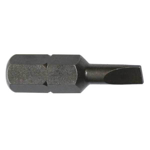 Torsion Bit, SAE, 1/4", Hex, 5F-6R, 1", PK5