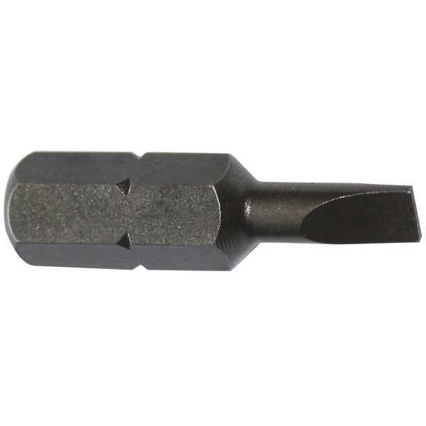 Torsion Bit, SAE, 1/4", Hex, 6F-7R, 1", PK5