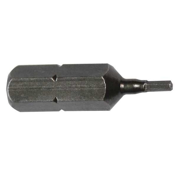 Torsion Bit, Metric, 1/4", Hex, 3mm, 1", PK5