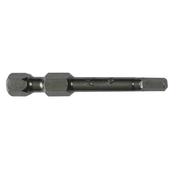 Power Bit, SAE, 1/4", Hex Power Drive, PK5