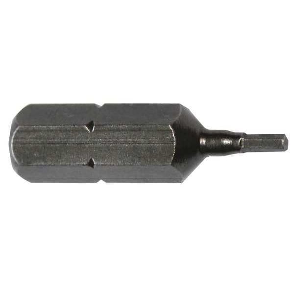 Torsion Bit, Metric, 1/4", Hex, 2.5mm, 1", PK5