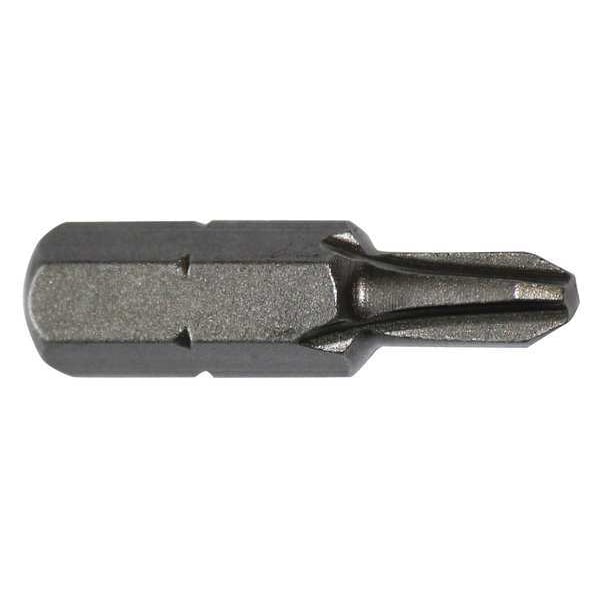 Torsion Bit, SAE, 1/4", Hex, No 2, 1", PK5