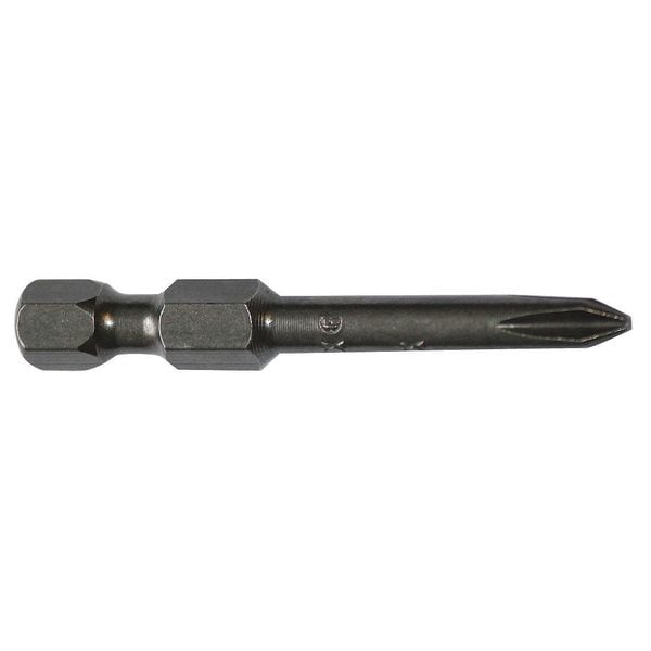 Power Bit, SAE, 1/4", Hex Power Drive, PK5