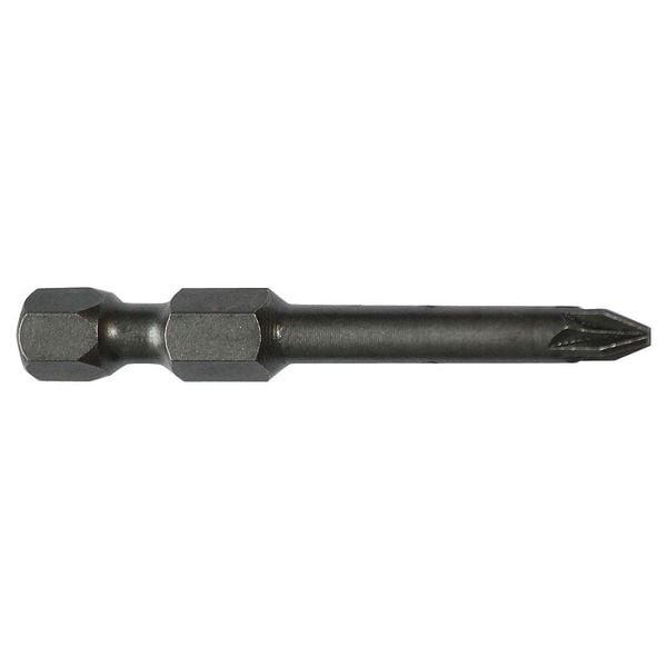 Power Bit, SAE, 1/4", Hex Power Drive, PK5