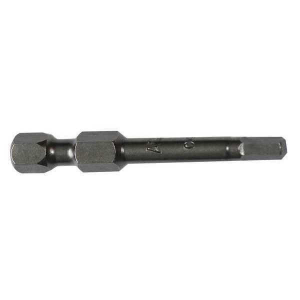 Power Bit, SAE, 1/4", Hex Power Drive, PK5