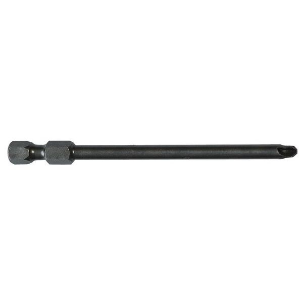 Power Bit, SAE, 1/4", Hex Power Drive, PK5