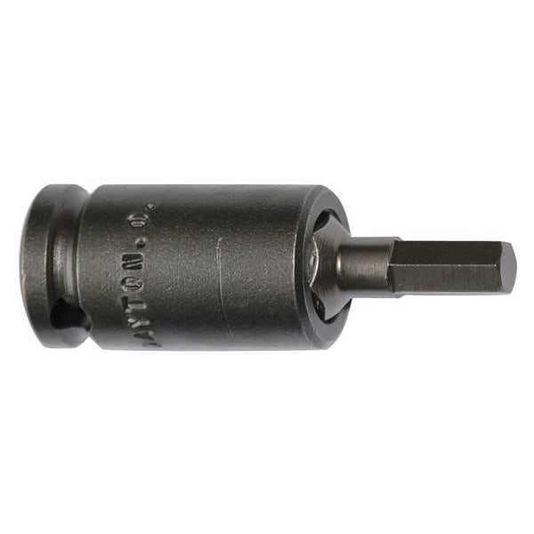 Socket Bit, 3/8 in. Dr, 6mm Hex, PK5