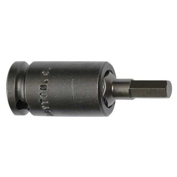 Socket Bit, 3/8 in. Dr, 8mm Hex, PK5