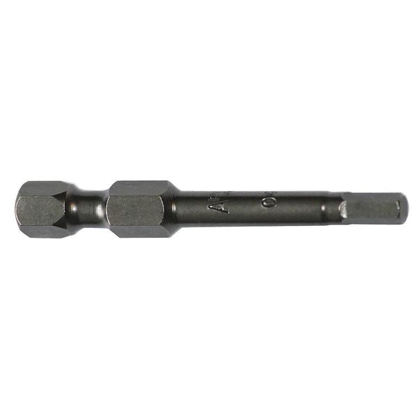 Power Bit, SAE, 1/4", Hex Power Drive, PK5