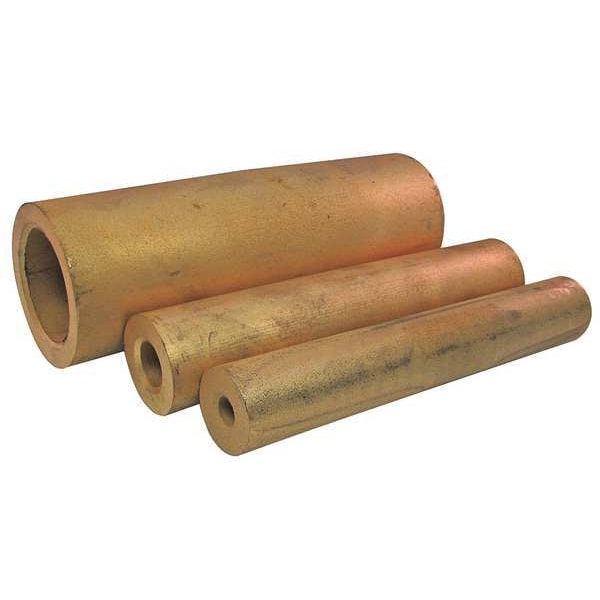 Cored Bar, Pwdr Brnze, Unfnsh OD 3 In