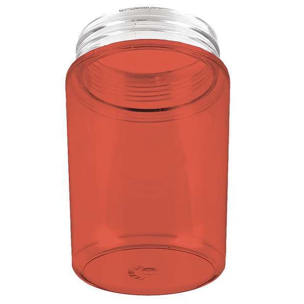 HazLocGlobe, 3 1/2"L, 3 1/2"W, 5 1/4"H, Red