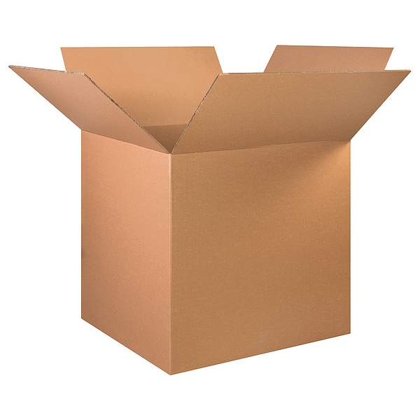 36 in x 36 in x 36 in Shipping Box, Kraft, Corrugate, Double Wall, 48 ECT