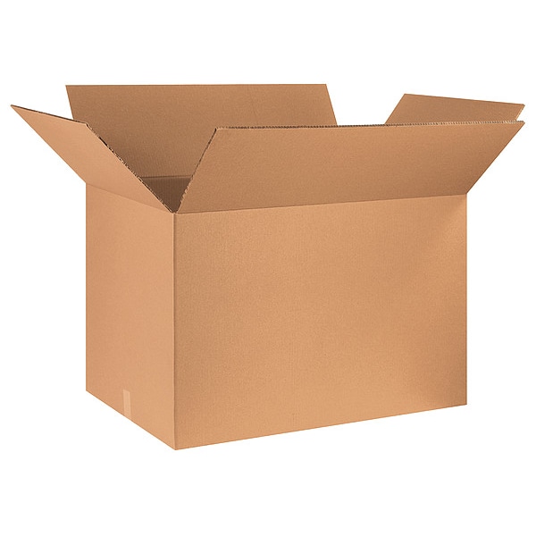36 in x 24 in x 24 in Shipping Box, Kraft, Corrugate, Double Wall, 48 ECT