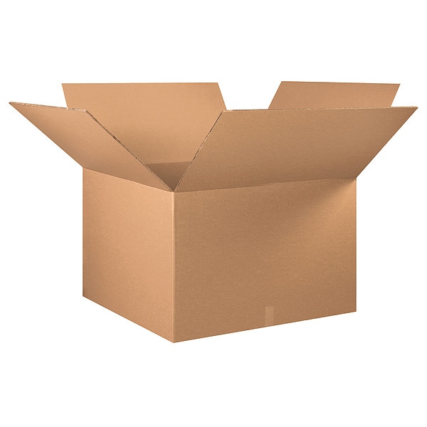36 in x 36 in x 24 in Shipping Box, Kraft, Corrugate, Double Wall, 48 ECT