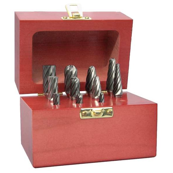 Carbide Bur Set, Aluma Cut, 1/4 in, 10 pc