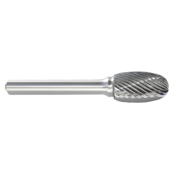 Carbide Bur, Oval, 3/16 In, 1/4 Shank