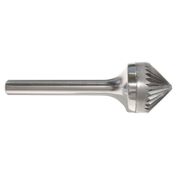 Carbide Bur, Cone, 1 In, 1/4 Shank